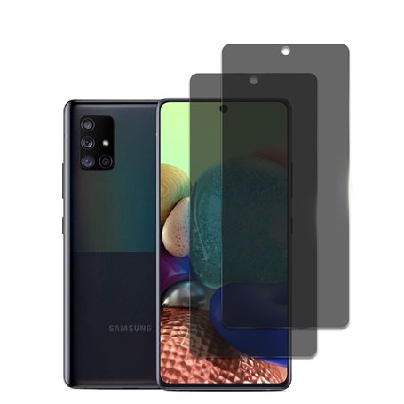 2pcs Verre Trempé Anti Espion pour Samsung Galaxy A71