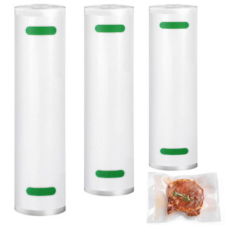 Diompilux 3 Rouleaux Sacs sous Vide Alimentaire(20/25/28x300cm)