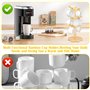 VFANDV Porte Tasse, Porte-Gobelet à Café avec 6 Crochets, Porte-Tasses Bois avec Base Épaissie, Porte Mug Support Tasse Support 