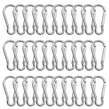 GeekerChip Lot de 30 Petit Mousqueton