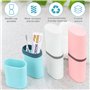 Étuis à Etui Brosse a Dent, 3 Pièces Boite Brosse a Dent Voyage, Boîte de Brosse à Dents Portable, Étui Brosse à Dent pour La Fa