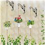 Swpeet Lot de 6 Pots de Fleurs en macramé de 3 Tailles pour Plantes Grasses, Cactus, Herbes aromatiques