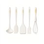 zhongguoqiaomao 5 Pcs Set Silicone Ustensiles de Cuisine sans BPA Batterie de Cuisine antiadhésive Anti-Rayures et résistante à