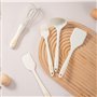 zhongguoqiaomao 5 Pcs Set Silicone Ustensiles de Cuisine sans BPA Batterie de Cuisine antiadhésive Anti-Rayures et résistante à 