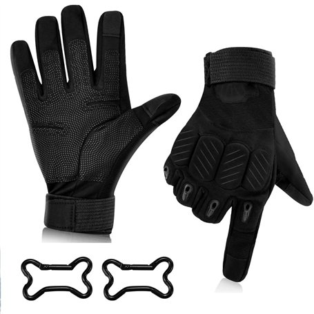 JNEYVIC Gants Moto Homologués Gants Tactiques Unisexe Ecran Tactile Scooter Motocross Respirant avec Protection Gant Scooter pou
