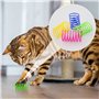LAMXD Lot de 20 jouets à ressort colorés pour chat - Sans BPA - En plastique - Ressorts hélicoïdaux - Jouets interactifs pour ch