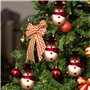 Guirlande lumineuse de Noël Bonhomme de neige 1.65 m 10 LED Décoration de Noël avec pour la maison, le jardin, la chambre à couc