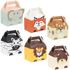 30 Pièces Sacs Papier Animaux