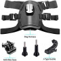 DUTTY Harnais réglable pour caméra d'action pour chien GoPro Hero 7 6 5 4 Xiaoyi Sports Cam Sangle de poitrine