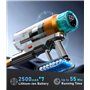 55KPA/600W Aspirateur Balai sans Fil, 55 Minutes Autonomie Aspirateur sans Fil Puissant avec Recharge Murale Écran Intelligent, 