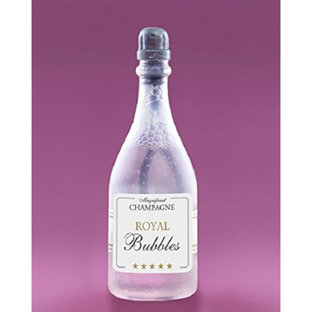 PartyDeco Lot de 24 Bulles de Savon en Forme de Bouteille de Champagne