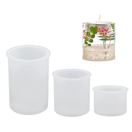 MisFun 3 Pièces Moule Bougie