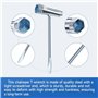GIUSOBG Lot de 4 Clé combinée Clé à Bougie d'allumage 13 x 19 mm clé en T pour scies à chaîne Manche Tournevis Plat clé de Tronç