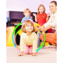 GIUSOBG Cerceau Hula Fitness Hoop pour Enfants, Plastique Amovible Cerceaux Multicolores Amusants et Fitness, Hula Hoop avec Mou