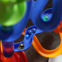 Wekuw 20 Pièces Billes en Verre Phosphorescentes 16mm Billes Enfant Rare Billes Oeil de Dragon Phosphorescentes Billes en Verre
