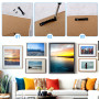 100 Pièces Accroche Tableau Crochet Cadre，Fixations pour Cadres，Mural Attache Cadre Accroche Cadre ，pour Cadres Photo Affiches P