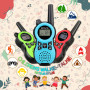 Retevis RT638 Talkie Walkie Enfants, Talkie Walkie 3 Pieces, Lampe de Poche 16 Canaux PMR446, Jouets Cadeaux Anniversaire pour E