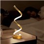 Mille Lucciole 2 Pack Lampes de Chevet LED Lampe de Table Spirale 16W 4500k lumière naturelle lampe de table Or moderne haute lu
