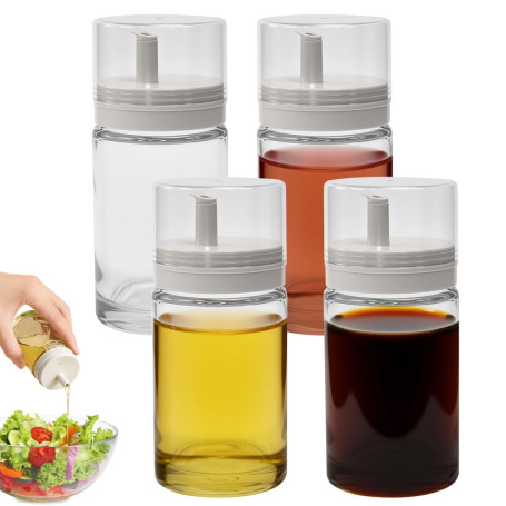 Byfoyif 4 Pcs Bouteille Huile Olive avec Bec Verseur