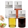 Byfoyif 4 Pcs Bouteille Huile Olive avec Bec Verseur