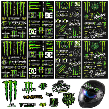 Byfoyif 8 Pcs Stickers Moto Griffe de Monstre