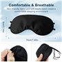 Masque de Nuit Ultra Doux Respirant Masque Yeux Dormir Anti-lumière