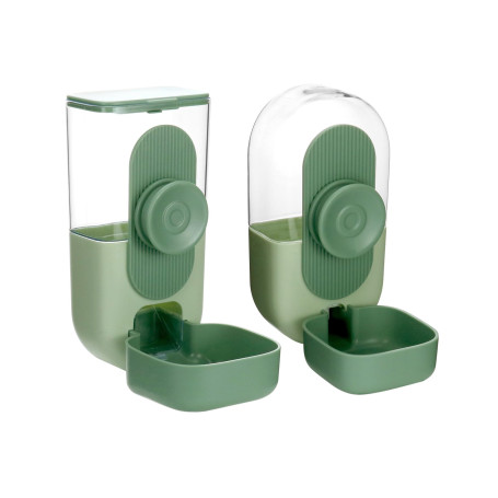 QWORK® Distributeur Automatique de Nourriture 870 ML et Distributeur d'eau 800 ML pour hérissons