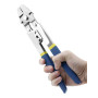 QWORK® Pince à sertir les câbles en acier inoxydable, pour sertir câbles métalliques, jusqu'à 2.2 mm, avec poignées antidérapant