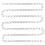 QWORK® 304 chaîne en acier inoxydable 10m Φ3mm