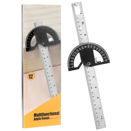 QWORK® Règle d'angle rapporteur