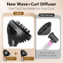 Chuancheng Diffuseur Wave and Curl pour Dyson Airwrap Attachement, deux modes de flux d'air et de diffusion pour Dyson Airwrap H