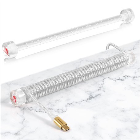 Coutume Cable USB C Spiralé Barre fixe