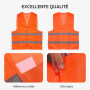 Cheerhom Gilet de Voiture 2 Pièces Gilet de Sécurité de Voiture Réfléchissant pour Hommes Femme, Gilets de Sécurité pour Adultes