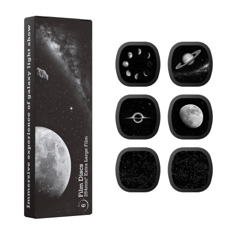 Disques en Verre Réalistes - Disques en Verre Transparent Ulktra pour Le Ainael Galaxy Projecteur