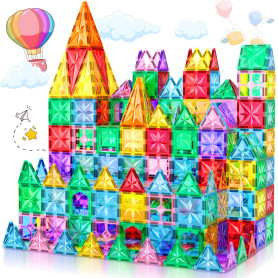 Lovchil Blocs de Construction Magnétiques, Jeux Construction Magnetique Enfant Creatif STEM Educatif 3D Montesorri Jouet Cadeaux Lovchil Blocs de Construction Magnétiques
