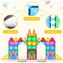 Lovchil Blocs de Construction Magnétiques, Jeux Construction Magnetique Enfant Creatif STEM Educatif 3D Montesorri Jouet Cadeaux