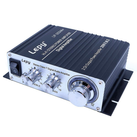 Fasizi LP-2024A+ Amplificateur de puissance stéréo HiFi numérique double canal Audio Classe T Tripath TA2024 avec alimentation 3