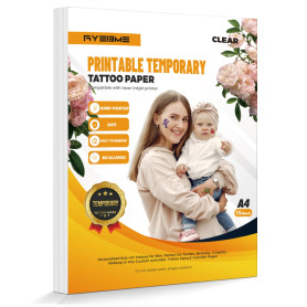 Ryebme Papier de transfert temporaire imprimable pour laser & jet d'encre