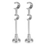Lot de 2 Supports pour Tringle à Rideau Double 20 mm/25 mm