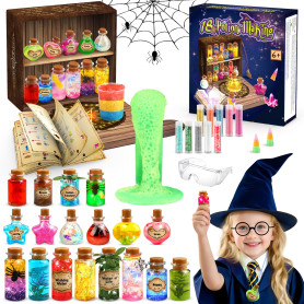 Mieryd Potion Magique Enfant, Mystère Coffret Magie Jouet avec 18 Fioles, Kit de Loisir Créatif Scientifiques, Jeux Educatif Ann Mieryd Potion Magique Enfant