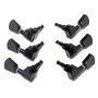 Alnicov Guitar Locking Tuners 3L3R Keystone Knobs avec cordon de verrouillage scellé pour guitare électrique ou acoustique noir