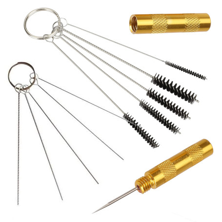Royalmax® Kit 3 pièces pour nettoyage et réparation aérographe (brosses