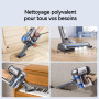 Greenote Aspirateur sans Fil 190w, Léger Et Silencieux, 6 en 1 Polyvalent, Design Autoportant, Batterie Amovible, Autonomie De 3