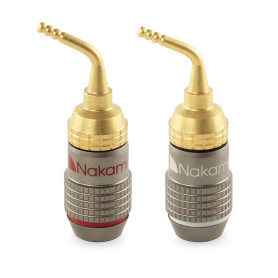 Nakamichi FanLock fiche banane à broche de 2mm plaquée or 24K 10 AWG - 18 AWG Calibre 4 mm pour haut-parleurs Amplificateur Hi-F Nakamichi FanLock fiche banane à broche de 2mm plaquée or 24K 10 AWG - 18 AWG Calibre 4 mm pour haut-parleurs Amplificateur Hi-F