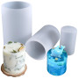 Moules à Bougies Cylindriques, Lot De 5 Moules Cylindriques en Silicone pour Bougie Pilier, Moules à Bougies en Silicone, Moule 