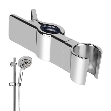 Vegena Support de pommeau de douche réglable en métal chromé 22-25 mm sans perçage
