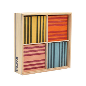 KAPLA Coffret Octocolor 100 planchettes colorées (Rouge, Orange, Jaune, Vert, Bleu Clair, Bleu foncé, Rose, Violet), Jouet en Bo KAPLA Coffret Octocolor 100 planchettes colorées (Rouge