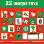 JOYIN 24 Pièces Calendrier de l'Avent de Noël 2023 Jouets Miniatures Ensemble de Figurines de la Nativité, Ensemble de Jeu de la