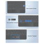 MoKo Clavier Anglais QWERTY Compatible avec Microsoft Surface Go 4 2023 /Surface Go 3 2021 / Go 2 2020 / Go 2018, Clavier Blueto