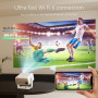 Vidéoprojecteur 4K [Netflix Certifié] YOTON Projecteur WiFi6 Bluetooth Full HD 1080P, Auto Keystone Projecteur Vidéo, Retroproje